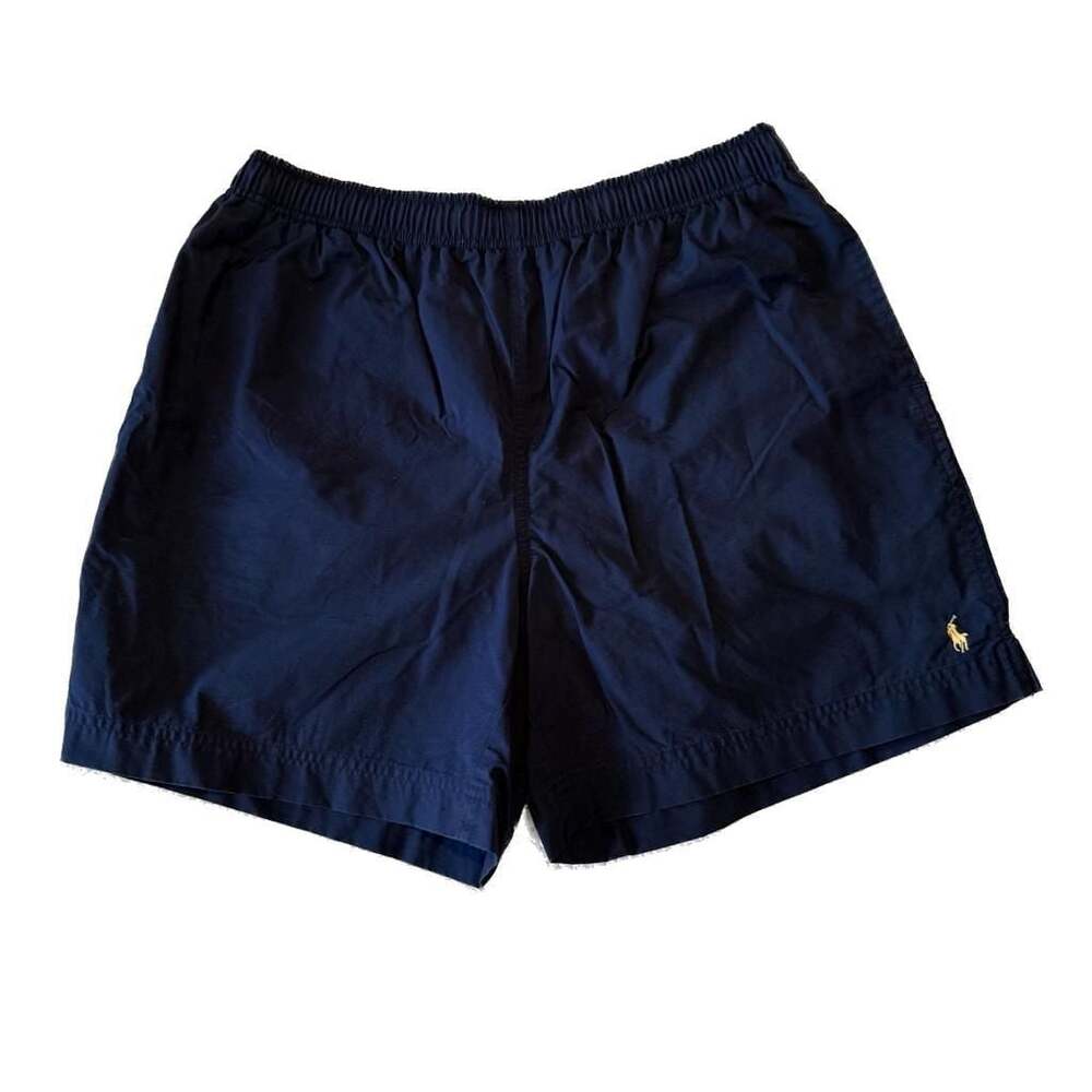 Polo Sport Ralph Lauren Navy Blue Mesh Lined Swim Trunks Size L